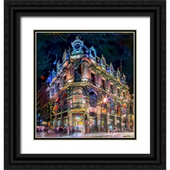 Gavidia, Pedro 15x16 Black Ornate Wood Framed with Double Matting Museum Art Print Titled - Mexico City Estanquillo Museum
