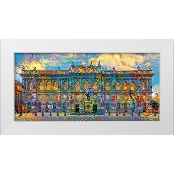 Gavidia, Pedro 18x11 White Modern Wood Framed Museum Art Print Titled - Mexico City National Museum of Art