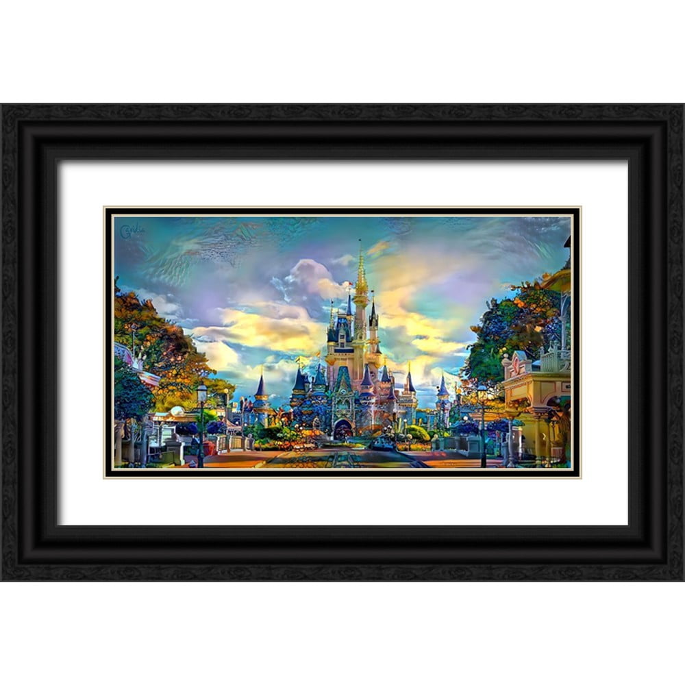 Print Rolnondo Gavidia, Pedro 18x12 Black Ornate Wood Framed with Double Matting ...