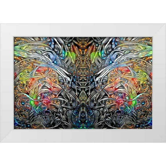 Gavidia, Pedro 18x13 White Modern Wood Framed Museum Art Print Titled - King of the Crickets