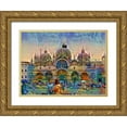 thumbnail image 1 of Gavidia, Pedro 32x25 Gold Ornate Wood Framed with Double Matting Museum Art Print Titled - Venice Italy Patriarchal Cathedral Basilica of Saint Mark, 1 of 4