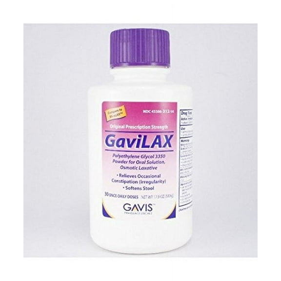 Gavilax Oral Solution Soften Stool Relieves Occasional Constipation, 17.9Oz, 2-Pack