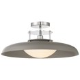 thumbnail image 1 of Gavin 1-Light Ceiling Light in Gray with Polished Nickel Accents, 1 of 5