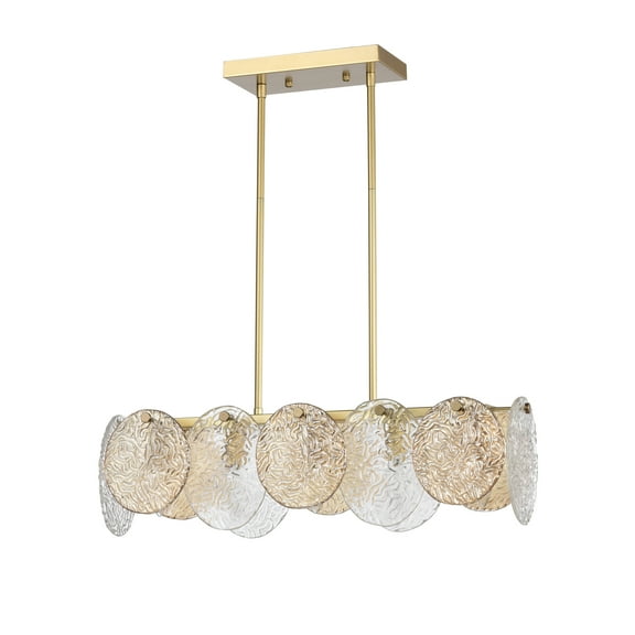 Gavin 24.6 in. 5-Light Indoor Gold Finish Chandelier with Light Kit