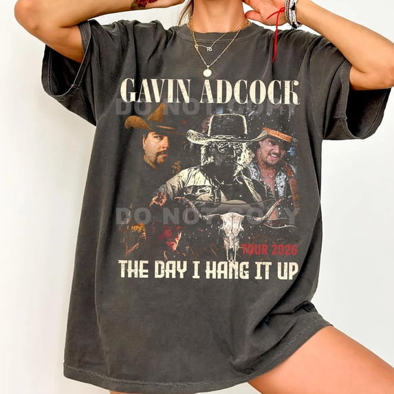 Gavin Adcock The Day I Hang It Up Tour 2026 T-Shirt Unisex Shirt For Fan