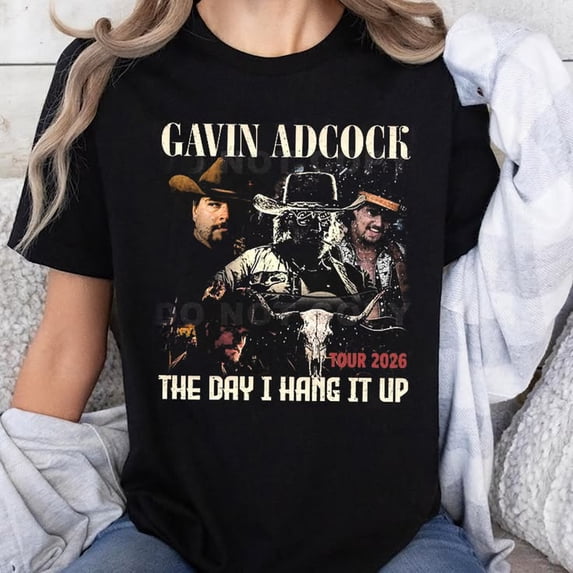 Gavin Adcock The Day I Hang It Up Tour 2026 T-shirt Sizes S-5XL