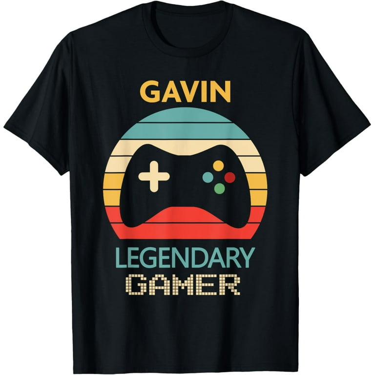 Gavin Name Gift - Personalized Legendary Gamer T-Shirt Gavin Name Gift - Personalized Legendary Gamer T-Shirt