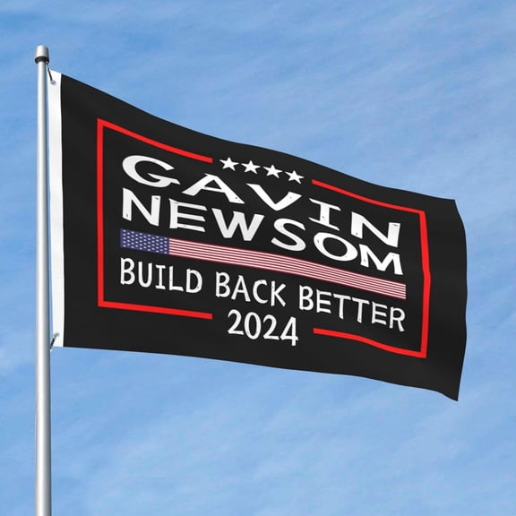 Gavin Newsom 2024 For President Campaign Premium 2x3FT Flag - Durable and Vibrant Design for Indoor/Outdoor Use
