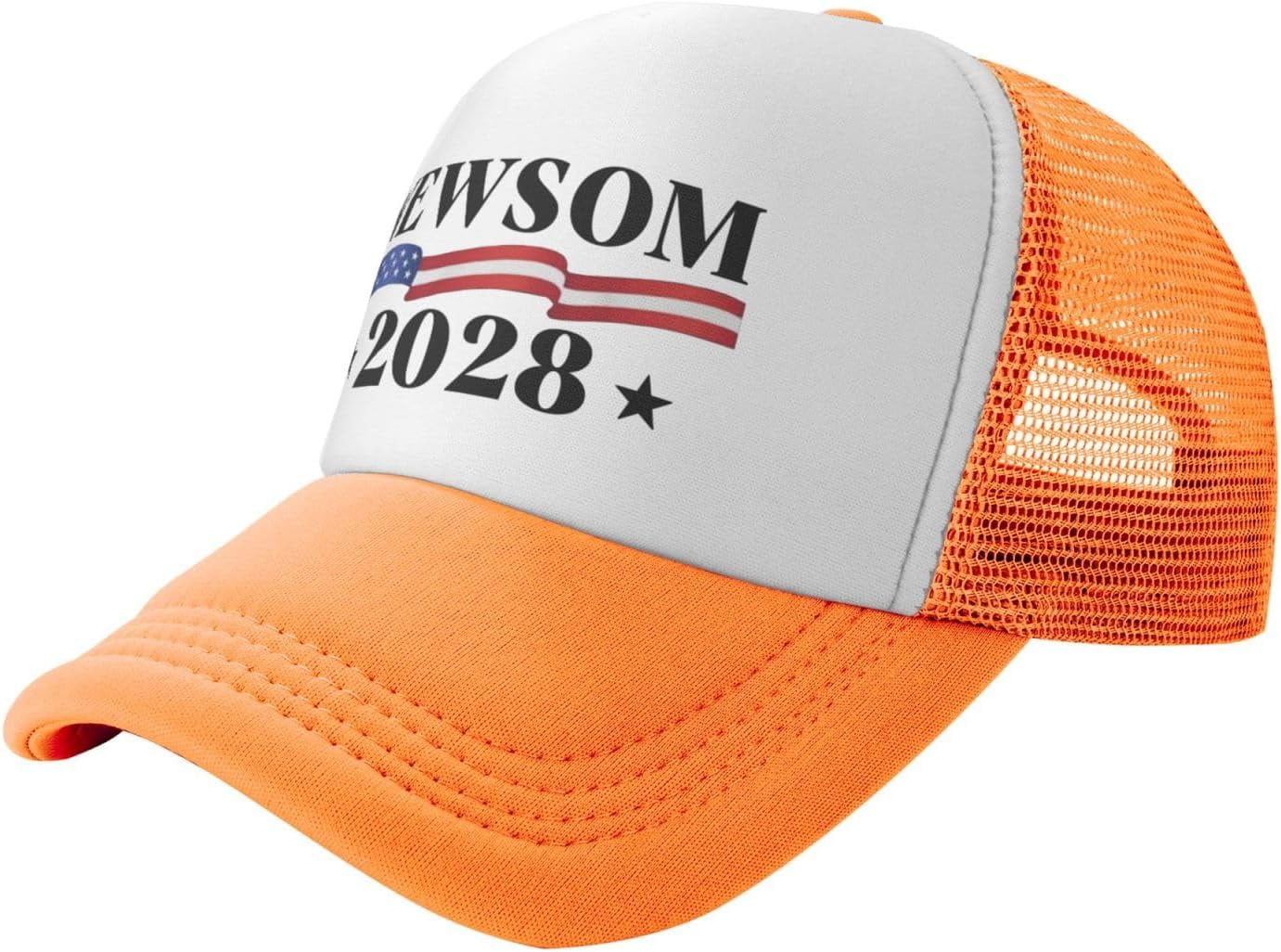 Gavin Newsom 2028 Presidential Campaign Hat - Adjustable Washed Cotton Trucker Hat For Men & Women