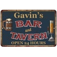 thumbnail image 1 of Gavin's Green Bar & Tavern Rustic Sign 12 x 18 Matte Finish Metal 112180047178, 1 of 1