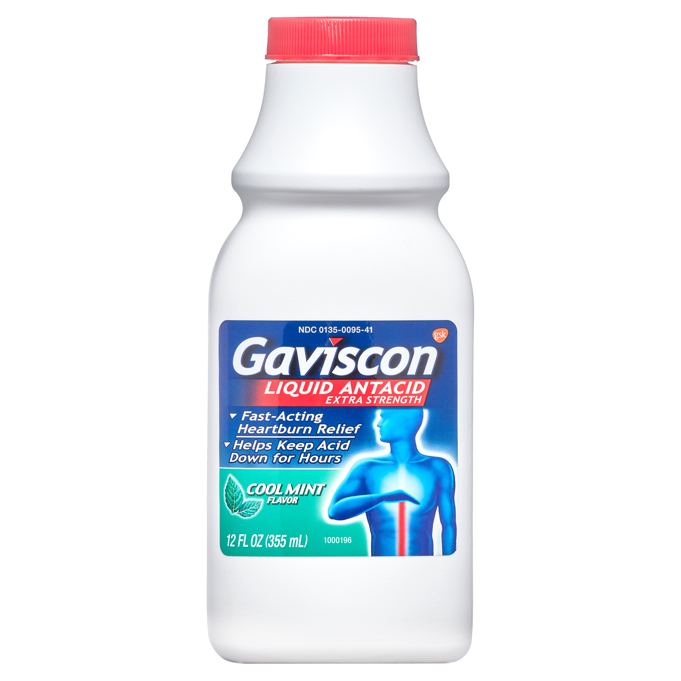 Gaviscon Liquid Antacid Extra Strength Cool Mint Flavor 12OZ - image 1 of 8