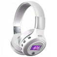 thumbnail image 1 of Gavol Bluetooth Noise-Canceling, Over-Ear Headphones Silver, B19, 1 of 2
