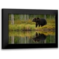 thumbnail image 1 of Gavra, Assaf 24x17 Black Modern Framed Museum Art Print Titled - Bear And Fish ***, 1 of 5