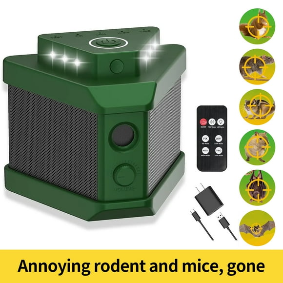 Gaway Rodent Repellent Indoor Ultrasonic Mouse Repellent Plug-ins Mice Rat Repellent for House Squirrel Deterrent Bat Removal Attic Garage RV