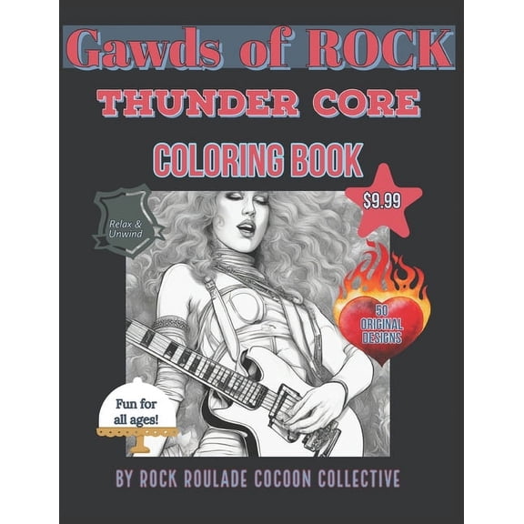 Gawds of Rock Thunder Core, Gawds of Rock: coloring book, (Paperback)