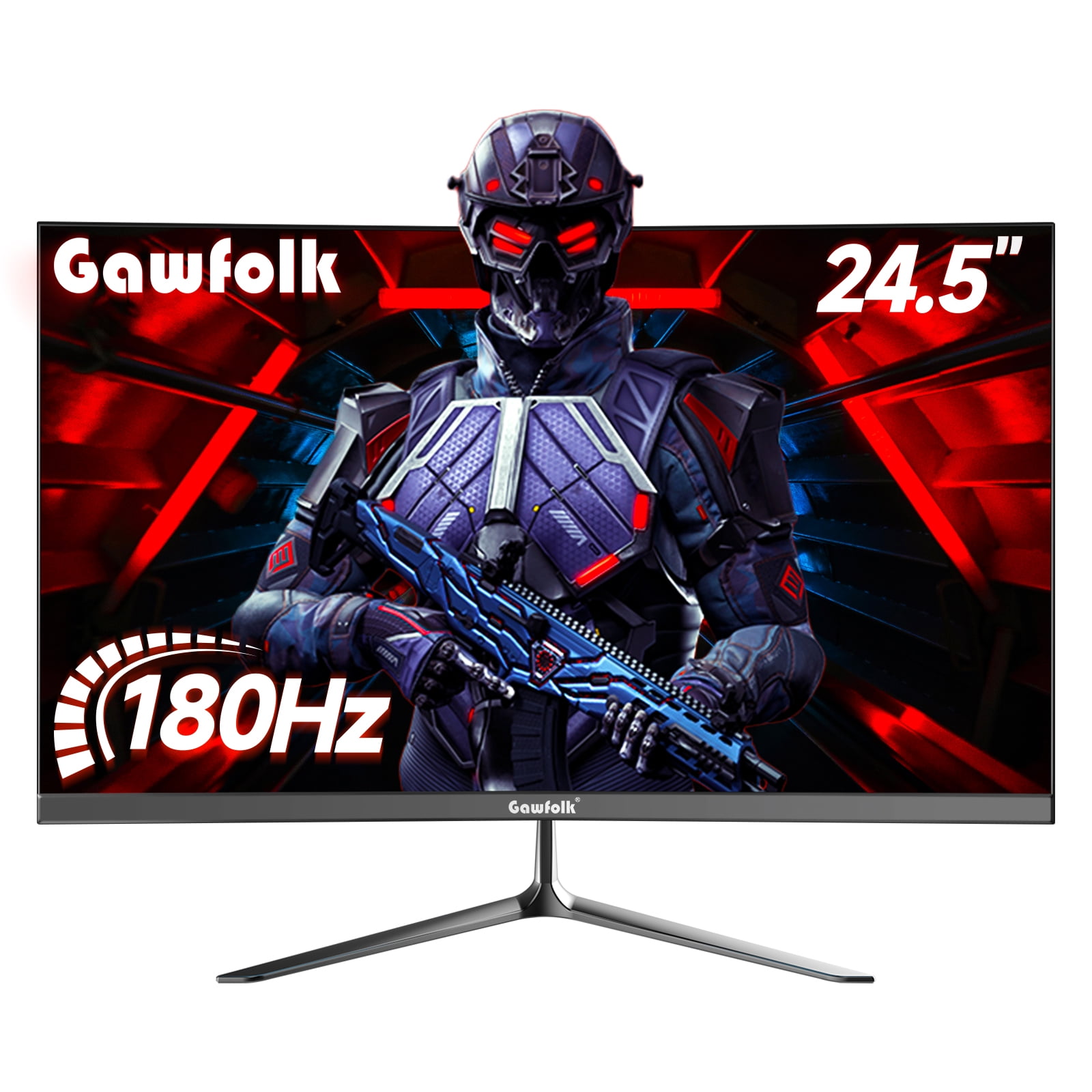 Gawfolk Écran Incurvé 24 Pouces incurvé 165Hz, Full-HD 1080P LED
