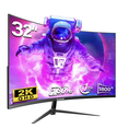 thumbnail image 1 of Gawfolk 32-Inch Curved Gaming Monitor, QHD 2560x1440, 180Hz, HDMI and DisplayPort, Black, 1 of 9