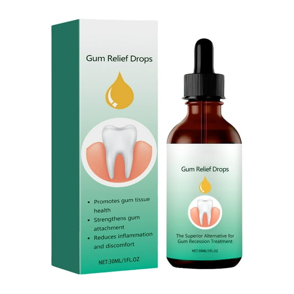 Gawie Gum Regrowth Drops, Gum Disease Treātment, Tooth Pain Relíef for Adults, Natural Liquid Drops, 30ml, 1Pcs