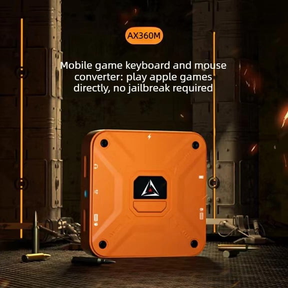 Gawming Ax360m QiBing Keyboard And Mouse Converterfor IOS 2000+Hz Mouse Package Speed Mobile Game PUBG Throne Peripheral Artifact Support APP Real-time Adjustment