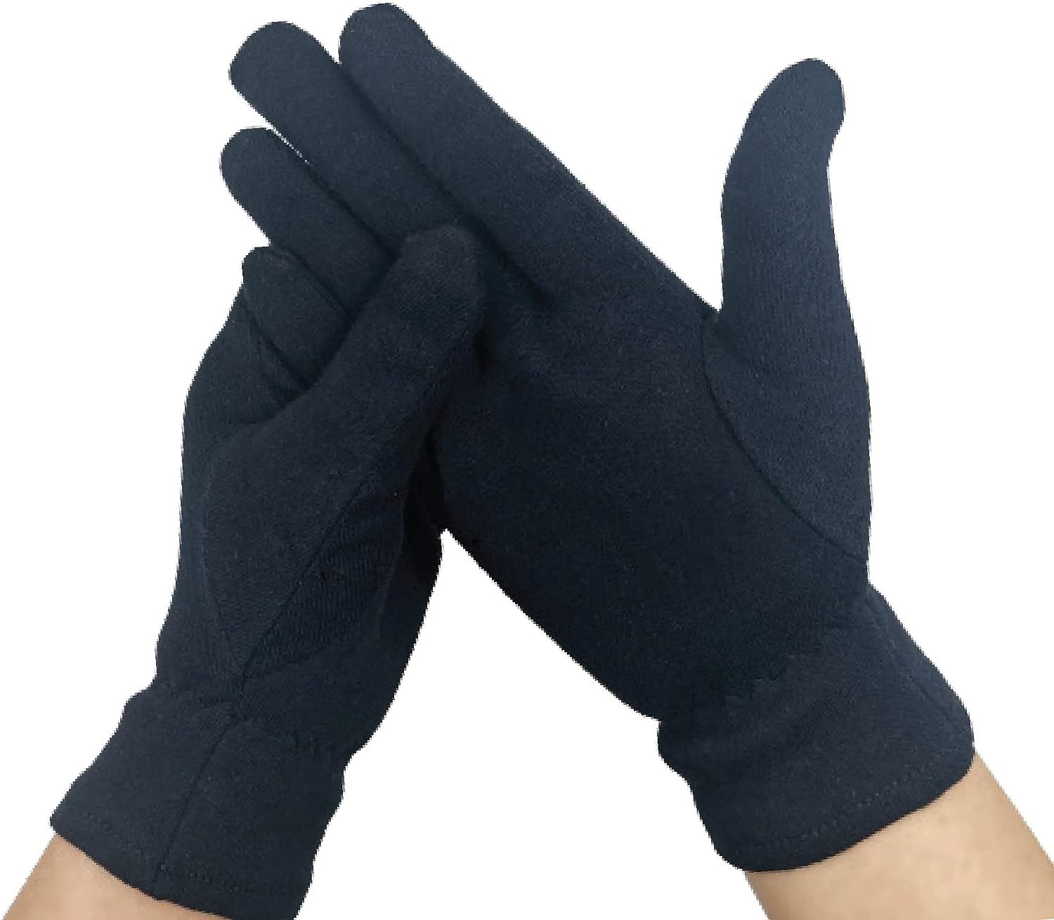 Gaxcoo 100 Premium Black Cotton Moisturizing Gloves Overnight