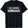 thumbnail image 1 of Gay Agenda Funny Pride Month Gay Pride Rainbow Flag LGBTQ T-Shirt, 1 of 4