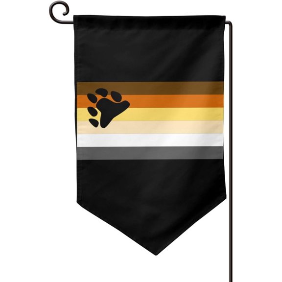 Gay Bear Pride Flag Garden Flag Double Sided Vertical Yard Flag 12.5"x18" 12.5"x18"