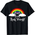 thumbnail image 1 of Gay Cant Even Think Straight LGBTQ Funny LGBT Ally Gift T-Shirt, 1 of 4
