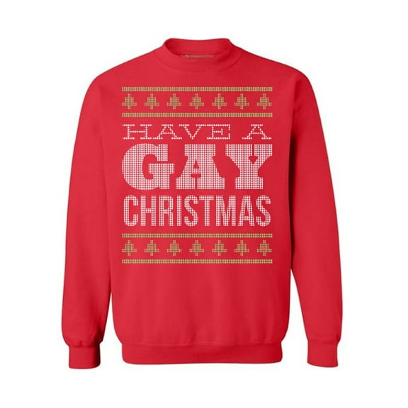 Gay Christmas Sweatshirt Unisex Holiday Season Top Merry Xmas 2020 Happy New Year LGBTQ Sweater for Women Men
