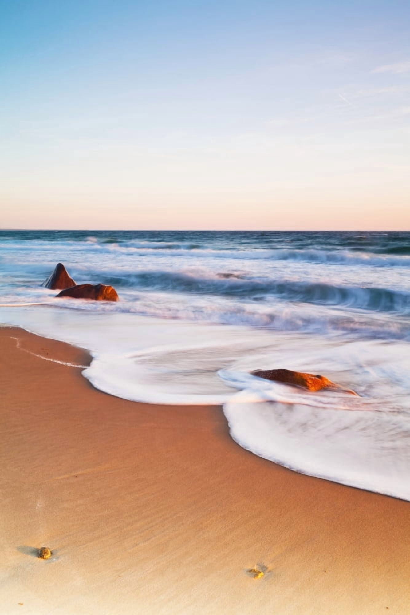 Gay Head Public Beach at sunset Marthas Vineyard Massachusetts United States of America Canvas Art - Kav Dadfar Design Pics (12 x 19)