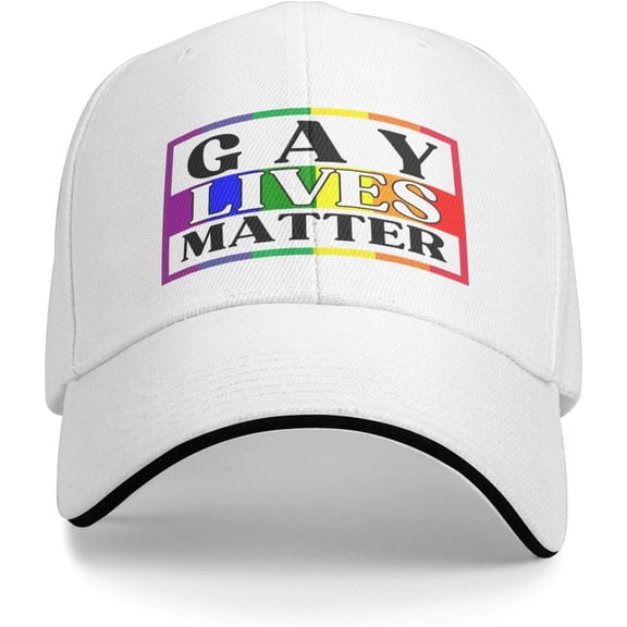 Gay Lives Matter Amercan LBGT Transgender Pride LGBTQ Trans Gay Rights Human,Rainbow Lover Baseball Cap Trucker Hat