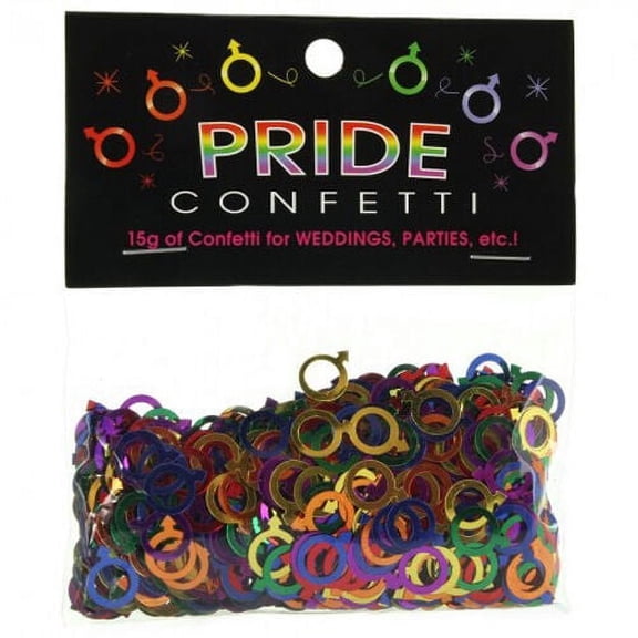 Gay Male Symbol Rainbow Colored Party Confetti (Metallic) - LGBT Gay Pride Party