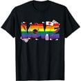 thumbnail image 1 of Gay Nurse LGBT-Q Pride Rainbow Flag RN LPN Nursing T-Shirt, 1 of 4
