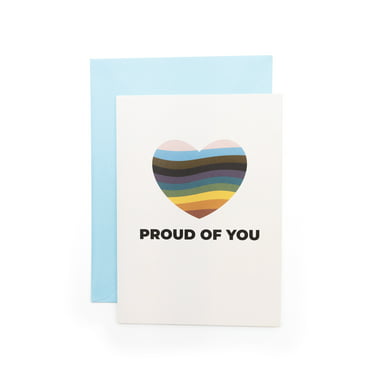 Gay Pride Apparel Proud of You Pride Greeting Card