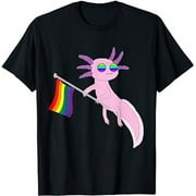 Gay Pride Axolotl Rainbow Mexican Salamander LGBT Supporter T-Shirt