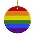 thumbnail image 1 of Gay Pride Ceramic Ornament, 1 of 3