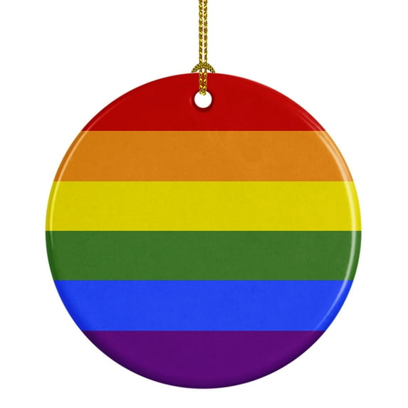 Gay Pride Ceramic Ornament