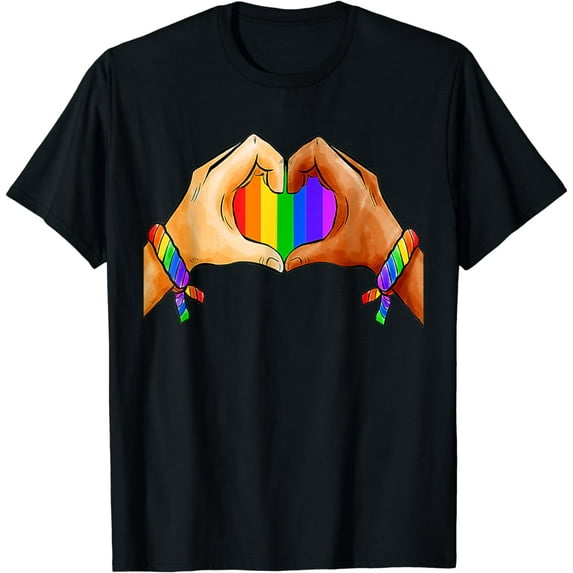 Gay Pride Clothing LGBT Rainbow Flag Heart LGBT Pride Month T-Shirt