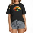 thumbnail image 1 of Gay Pride Clothing LGBT Rainbow Flag Heart Unity T-Shirt, 1 of 5