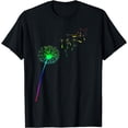 thumbnail image 1 of Gay Pride Dandelion Rainbow Flower LGBT Plants Blowing T-Shirt, 1 of 4
