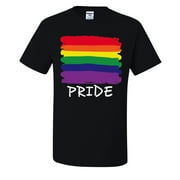 Gay Pride Flag Mens T-shirts, Black, Small