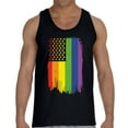 thumbnail image 1 of Gay Pride Flag Neon Color LGBT Tank Top for Men - S M L XL 2XL Graphic Tee - Pride Support Tee Top Gift, 1 of 2