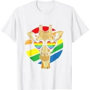 Gay Pride Glasses Giraffe T-Shirt