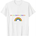 thumbnail image 1 of Gay Pride/LGBTQ Rainbow Novelty Shirt White Medium, 1 of 5