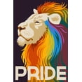 thumbnail image 1 of Gay Pride, Lion (24x36 Giclee Gallery Art Print, Vivid Textured Wall Decor), 1 of 3
