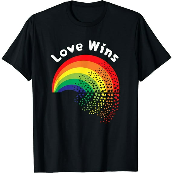 Gay Pride Love Wins Saying / LGBTQ Equal Rights Support Ally T-Shirt