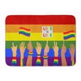 thumbnail image 1 of Gay Pride Parade Machine Washable Memory Foam Mat, 1 of 4