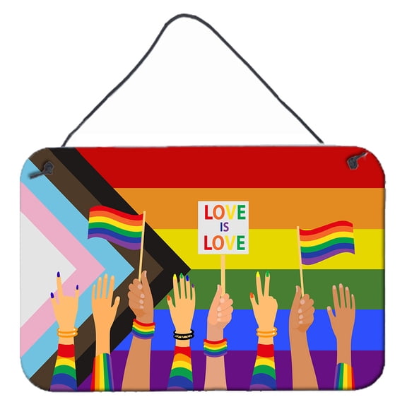 Gay Pride Parade Progress Pride Wall or Door Hanging Prints