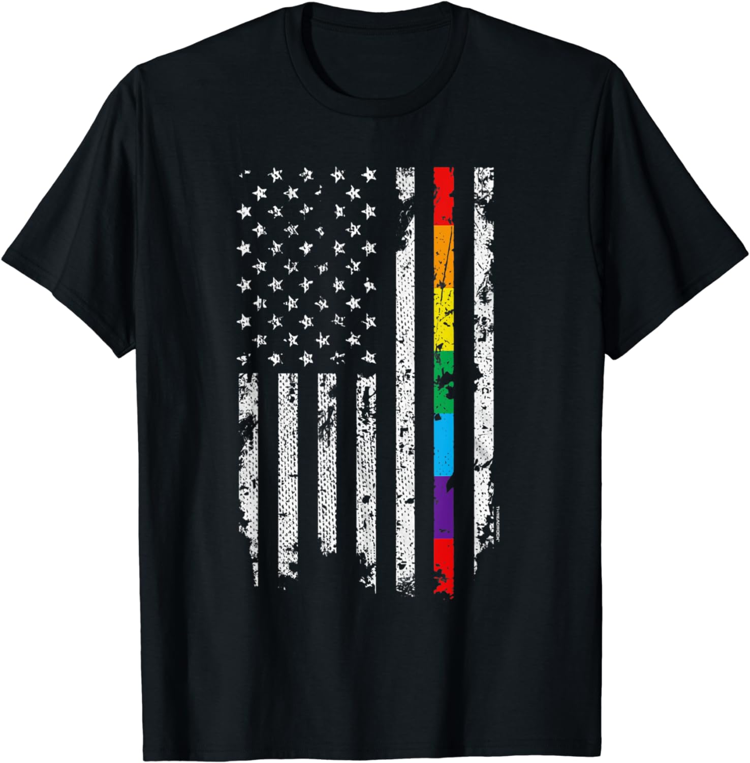 Tstars Pride Parade LGBT Rainbow Flag Baseball Jersey - 3/4 Sleeve Gay Pride Shirt For Adults