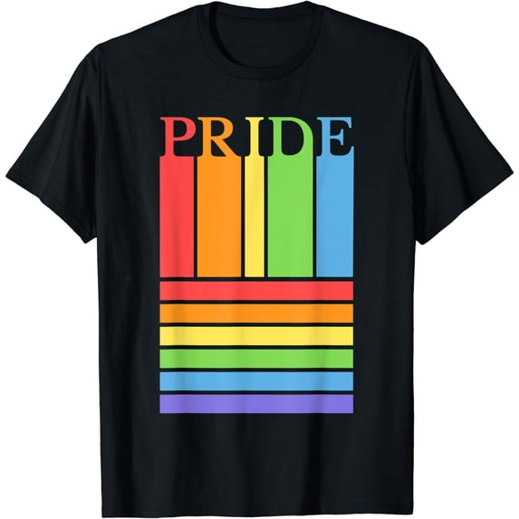Gay Pride Rainbow Stripes T-Shirt