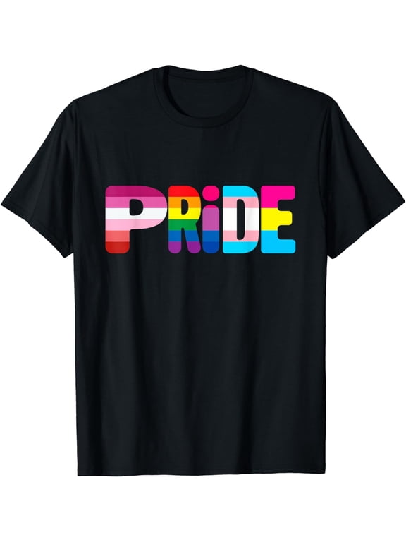 Gay Pride Shirt LGTBQ Flag Rainbow For Women and Men T-Shirt